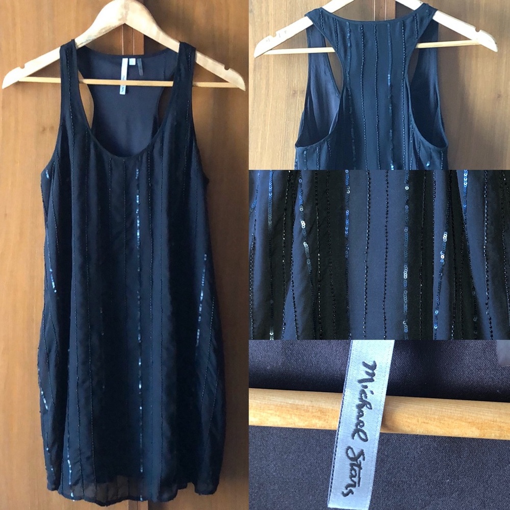Silk racerback dress